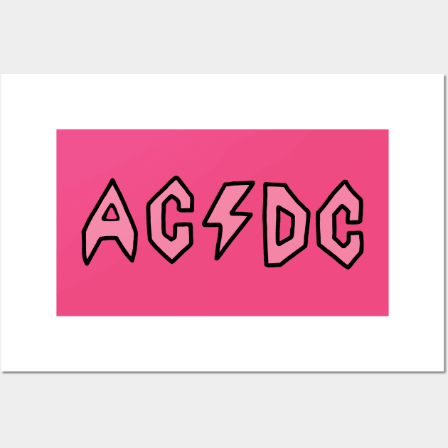 Butt-Head AC/DC - Pink Wall Art by Botak Solid Art